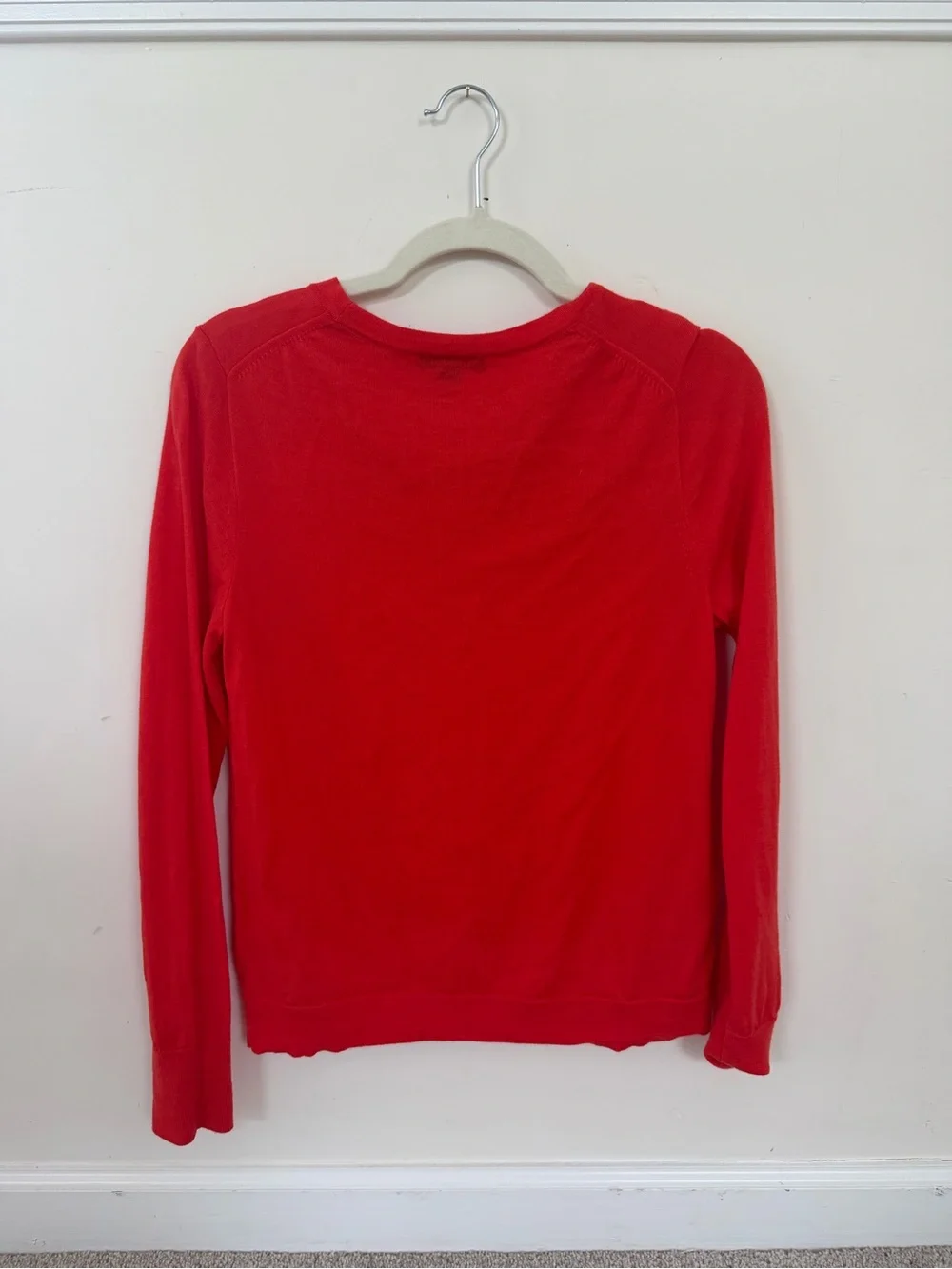 J. Crew Red Crewneck Sweater